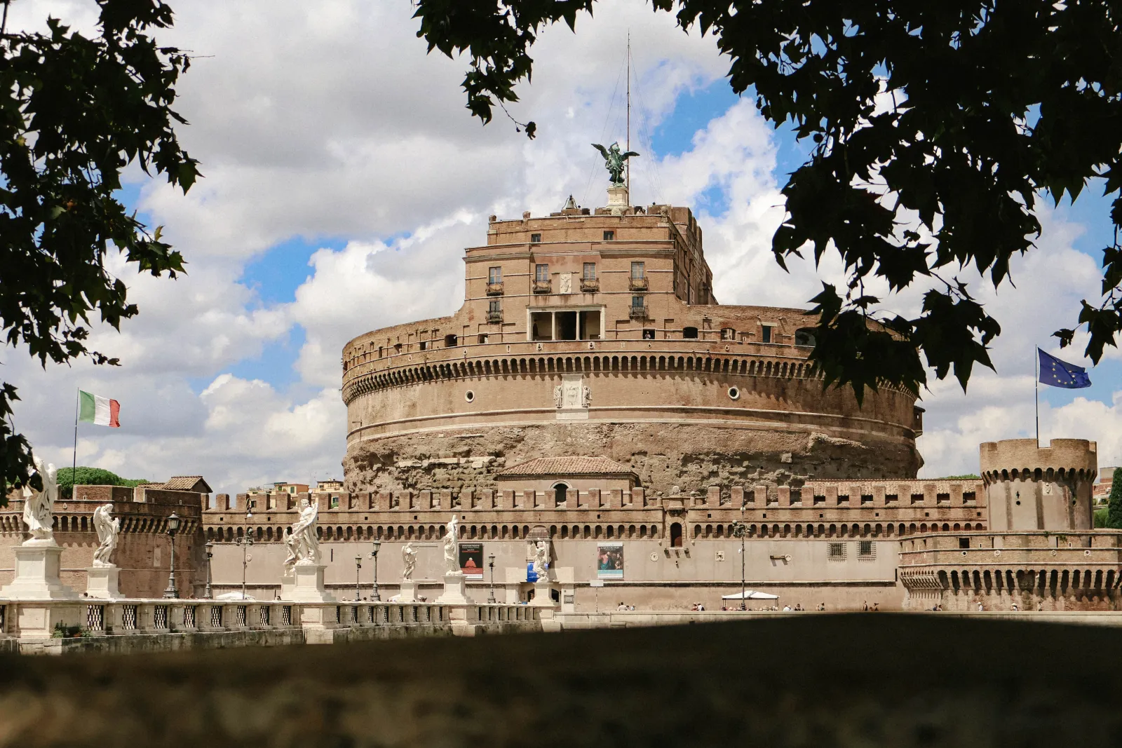 Castel Sant Angelo Rome with bridge
