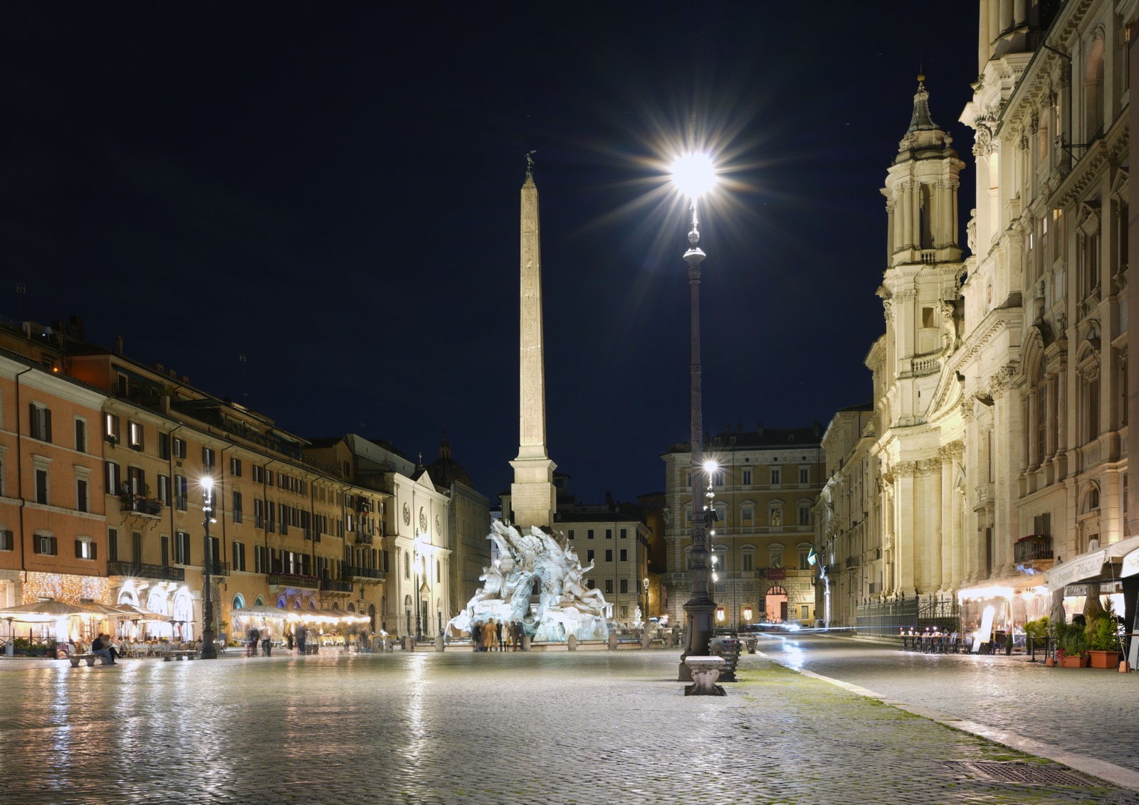 Piazza Navona Rome with Bernini fountain